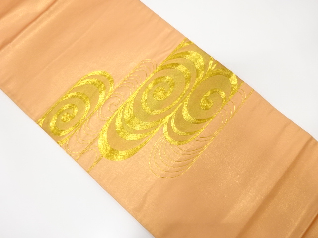JAPANESE FUKURO OBI / EMBROIDERY / SPIRAL